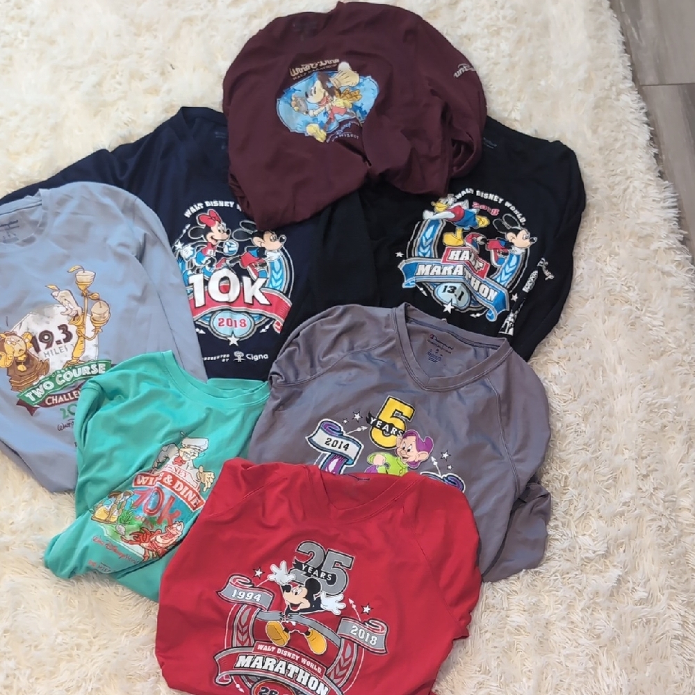 Disney Red and Blue Long Sleeve Tees